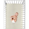 Sweet Jojo Designs Girl Baby Fitted Crib Sheet Watercolor Floral Gold and White - 4 of 4
