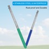 Unique Bargains Stainless Steel Extendable Portable Guide Handheld Flag Pole 4 Pcs - 3 of 4