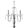Trendy Romantic Sheer Shade Floor Lamp with Hanging Crystals  - Elegant Designs - 3 of 4