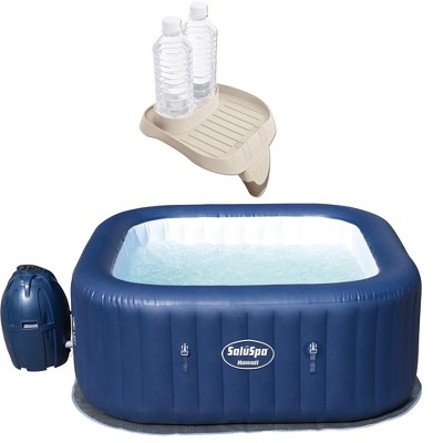 Bestway 54155 SaluSpa Hawaii AirJet 6-Person Portable Outdoor Spa Hot Tub with Intex PureSpa Attachable Cup Holder And Refreshment Tray