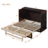 Queen/Full Size Wooden Murphy Bed Wall Bed with Large Drawer and Electrical Outlet 4S -ModernLuxe - 4 of 4