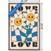 Trends International Smile Face - Love Flowers Framed Wall Poster Prints - 3 of 4