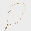 Lucky Fish Pendant Necklace - Universal Thread™ Gold: Lobster Claw Clasp, 3 Inch Extender, 28" Length - 3 of 4