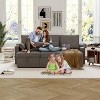 Sofa Bed with Storage - L-Shaped Sectional, Pull-Out Bed, Removable Cushion Covers, Space-Saving, Multi-Functional for Living Room - 4 of 4