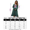 Coolmee Women Casual Smocked V Neck Lantern Long Sleeve Flowy Ruffled Maternity Midi Dress For Baby Shower Photoshoot - 4 of 4