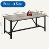 CuisinSmart Dining Table for 8 People, 71" Rectangular Kitchen Table, Industrial Large Long Dining Room Table, for Big Family - 2 of 4