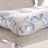 Greenland Home Fashions Cruz Linen Chair Pad, 18X18 - 3 of 4