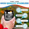 12oz Insulated Wine Tumbler with Lid – Hot & Cold Drink Travel Cup - 2 of 4