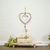VIP Wood 16 in. Yellow Hanging Heart Ornament Decor - 3 of 4