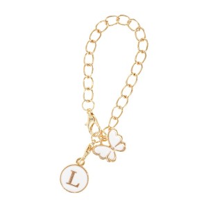 Unique Bargains Butterfly Heart Cup Chain Charm Water Cup Pendant 1 Pc - 1 of 4
