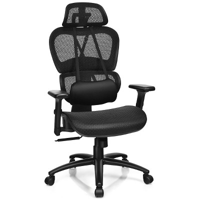 Mesh Office Chair Recliner High Back Adjustable with Headrest & Lumbar Support