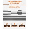 7Ft Barbell Bar for Squats, Curls, Deadlifts, Presses, Hip Thrusts, 1000LBS Capacity, 2in Barbell 45 Lbs for Power Lifting and Weightlifting, Silver - 4 of 4