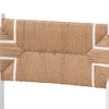 bali & pari 2pc Talli Paper Loom and Mahogany Wood Counter Stool Set Brown/White - 4 of 4