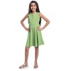 24seven Comfort Apparel Girls Sleeveless Knee Length Fit and Flare Dress - 2 of 4