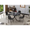 NicBex Dining Table for 4 Kitchen Table Modern Square Dining Table with Metal Base for Kitchen and Dining Room - 2 of 4