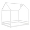 Twin Size/Full Size Platform Bed, Wooden Floor Bed, House-Shaped Bed Frame with Roof for Teens Boys Girls Bedroom Furniture (Slats Not Included) - 4 of 4