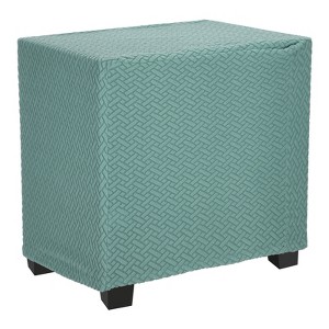 Unique Bargains Living Room T-Shape Knitted Jacquard Stretch Square Silpcover - 1 of 4