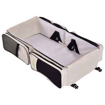 Image of Costway Diaper Bag 3-in-1 Portable Baby Travel Bag with Changing Pad Insulated Bottle Bag
