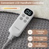 Electric Blanket King Size , Waffle Fast Heating Heated Throw Blankets Machine Washable - 3 of 4