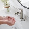 BWE Waterfall Single Handle Single Hole Low-Arc Modern Bathroom Faucet Drip-Free Vanity Sink Faucet - 3 of 4