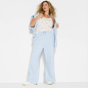Women's Mid-Rise Wide Leg Sweatpants - Wild Fable™ - 1 of 3