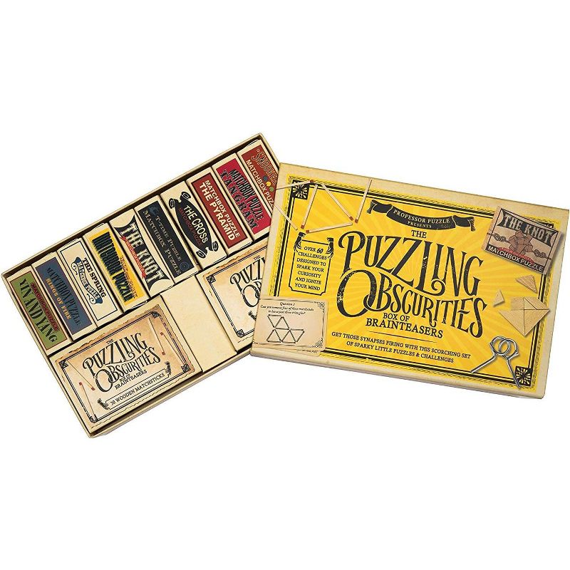 Professor Puzzle The Obscurities 10 Matchbox Puzzles & 50 Challenges Box of Brain Teasers, 4 of 5