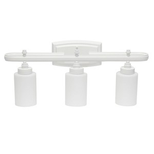 3-Light Essentix Contemporary Vanity Uplight Downlight Wall Mounted Fixture - Lalia Home - 1 of 4