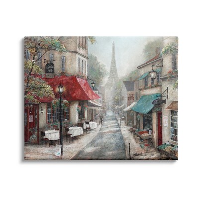 Stupell Industries Parisian City Streets Traditional Countryside Bistro Architecture