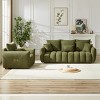 Teddy Fabric 3+1 Seater Sofa Set,Oversized Modern Upholstered Couch Combo with Plush Cushions for Living Room,Apartment-Baofuwish - 3 of 4