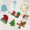 JDICTION 2Pcs Holiday Silicone Resin Molds - Christmas Ornament Molds for Jingle Bells & Gingerbread Men Baubles - 3 of 4
