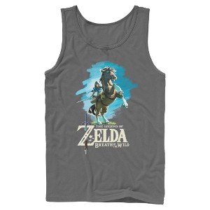 Mens Nintendo Legend of Zelda Breath of the Wild Link Epona Tank Top - 1 of 4