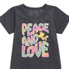 - Peanuts - Peace & Love Woodstock Graphic Short Sleeve Fleece Dress - 2 of 4