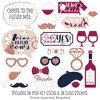 Big Dot of Happiness Vino Before Vows - Winery Bridal Shower or Bachelorette Party Photo Booth Props Kit - 20 Count - 2 of 4
