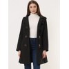 Allegra K Women's Hooded Toggle Button Long Sleeve Winter Duffle Coats - 3 of 4
