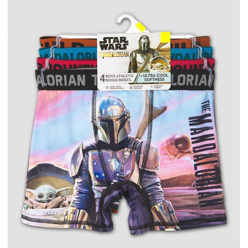 Boys' Star Wars Baby Yoda 4pk Underwear, 2 of 5