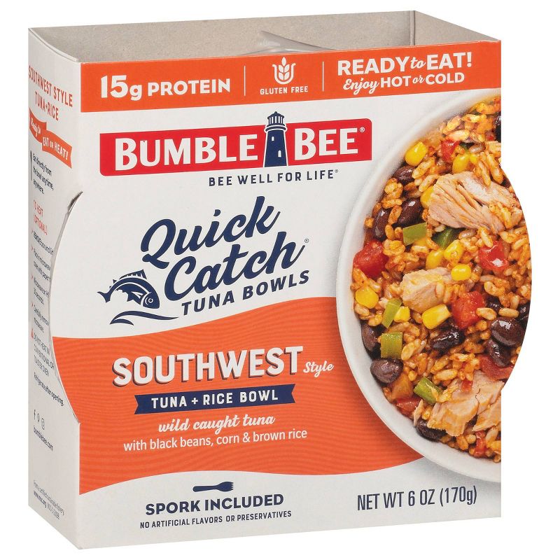 Bumble Bee Quick Catch Southwest Rice Tuna Bowl - 6oz, 3 of 8