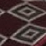 maroon, silver and white