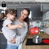 ZACHVO 3000W Electric Cooktop, 2 Burners, Ceramic, Child Safety Lock, Timer, Keep Warm, 9 Levels - 4 of 4