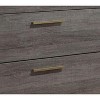 Contemporary 1pc Nightstand Two Tone Antique Gray Bedroom Furniture Nightstand - 3 of 4