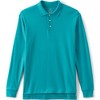 Lands' End School Uniform Men's Long Sleeve Interlock Polo Shirt - 3 of 4