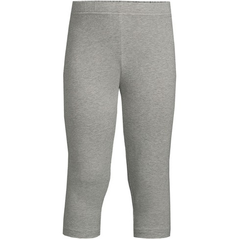 Lands' End Kids Tough Cotton Capri Leggings - Xxs - Gray Heather : Target