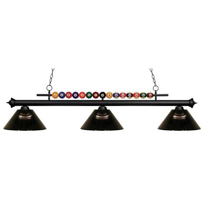 Z-lite Shark 3 - Light Island Pendant Light In Matte Black : Target