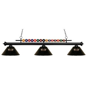 Z-Lite Shark 3 - Light Island Pendant Light in  Matte Black - 1 of 1