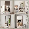 Okak 70*32in Elegent Full Length Mirror with Wooden Frame, 5mm Standing Mirror with Hanging Hole, Wall Mirror for Living Room, Dressing Room - 4 of 4