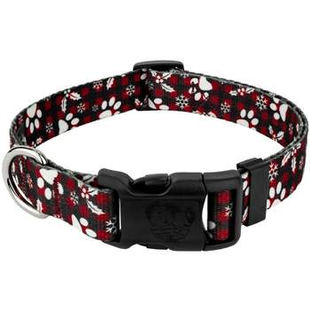 Country Brook Petz Deluxe Christmas Plaid Dog Collar - Made In the U.S.A.