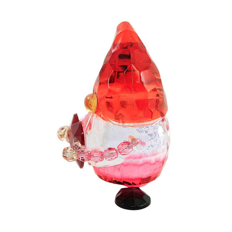 Crystal Expressions 2.25 In Love Gnome Love Faceted Heart Valentines Gnome Figurines, 2 of 4