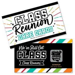 Big Dot of Happiness Still Got Class - High School Reunion Party Game Scratch Off Dare Cards - 22 Count - 1 of 4