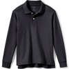 Lands' End School Uniform Kids Long Sleeve Interlock Polo Shirt - 2 of 4
