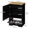 Vintage Pet Feeding Station,Dog Food Storage Cabinet With 2 Elevated Dog Bowls,Hidden Pet Feeder Station For Feeding,Watering-Cuddlewood - 4 of 4