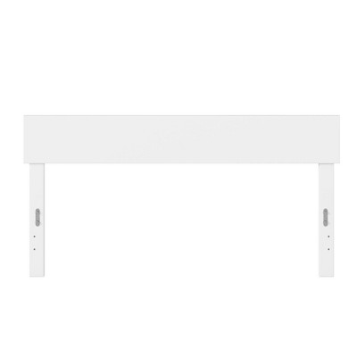 Boston White Wood Queen Panel Headboard
